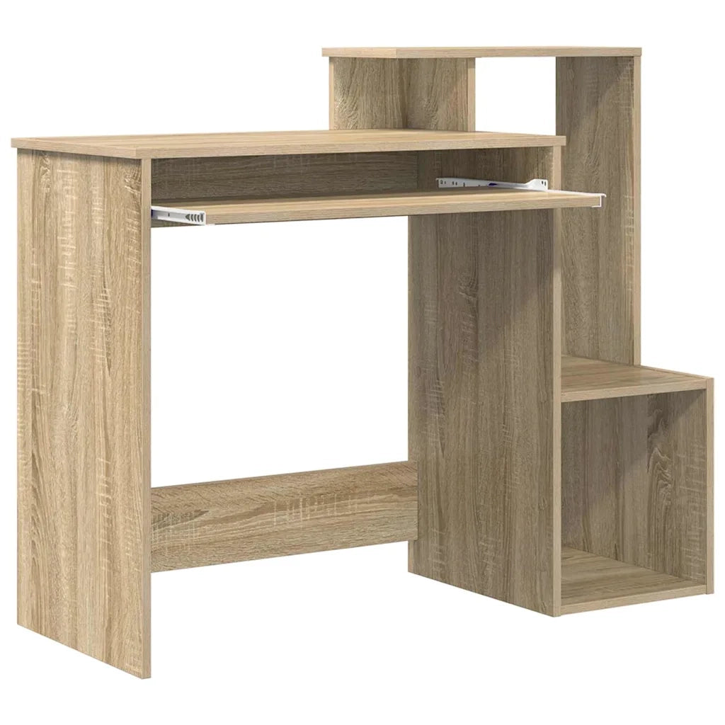 Scrivania | Tavolo da Ufficio Rovere Sonoma 106 x 41 x 88.5 cm Legno multistrato