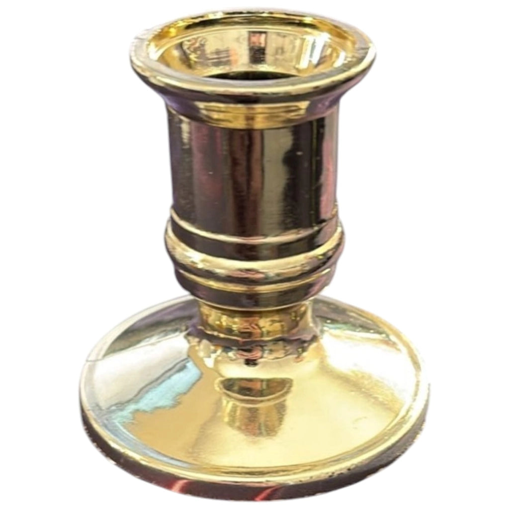Portacandele in plastica oro