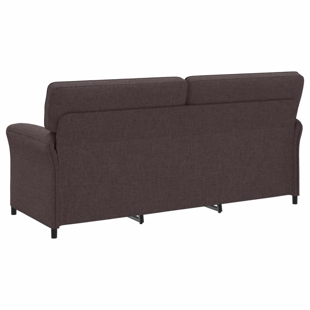 Set di divani 2 pz Marrone Scuro Tessuto 3424875