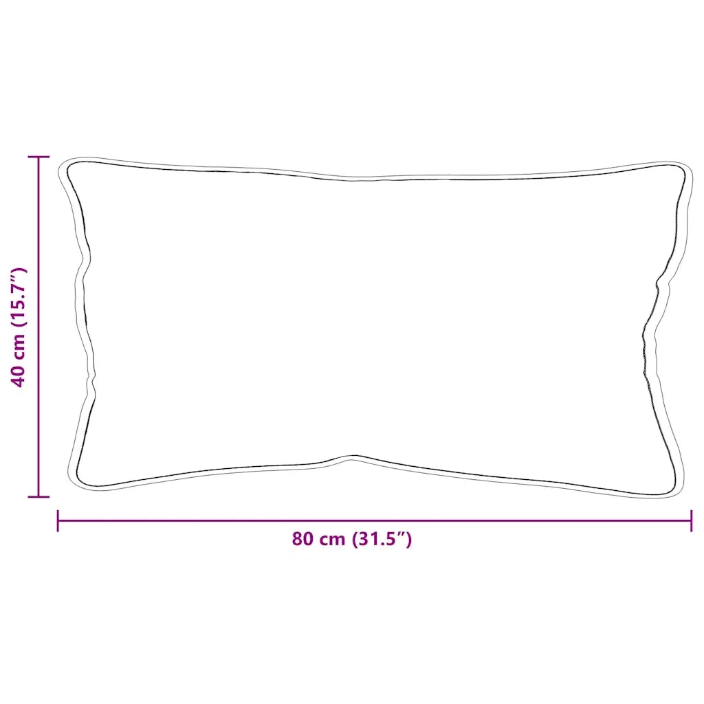 Cuscino con cuscino Bianco 80 x 42 x 20 cm Cotone e Poliestere 42007794