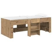 Letto Alto per Bambini | Letto Infantile | Lettino 2 pcs Rovere Artigianale