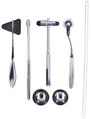 Set di Hameri Professionale Reflex - Hamere Neurologiche - Maniglia Ergonomica - Acciaio Inossidabile - 5 Pezzi - Portatile per Test di Nervi