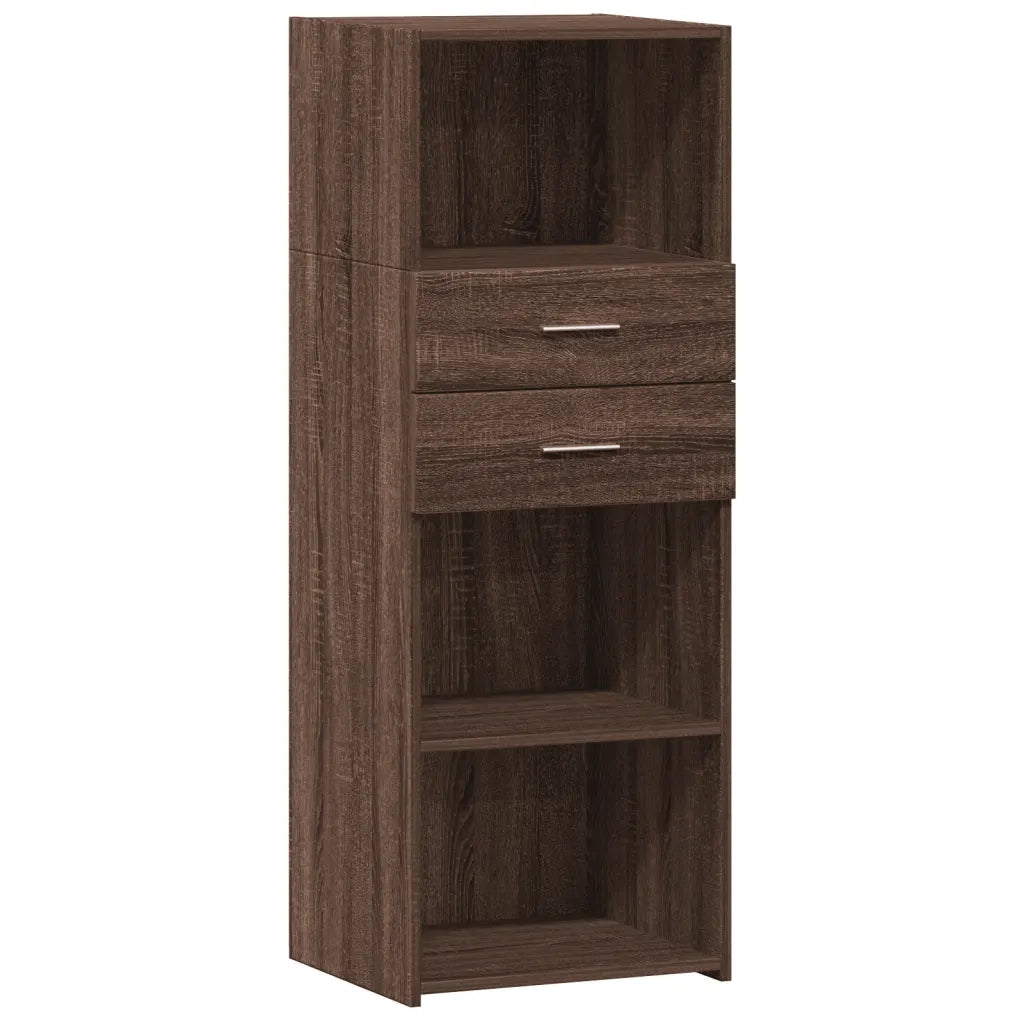 Credenza | Madia | Buffet da pranzo | Armadio da pranzo Rovere Marrone 45x42,5x124 cm in Legno Multistrato