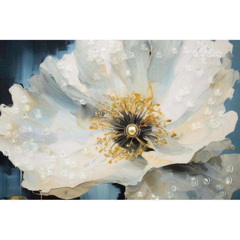 Dipinto Su Tela Laccato Bluey Con Cornice cm 42x3,5x62