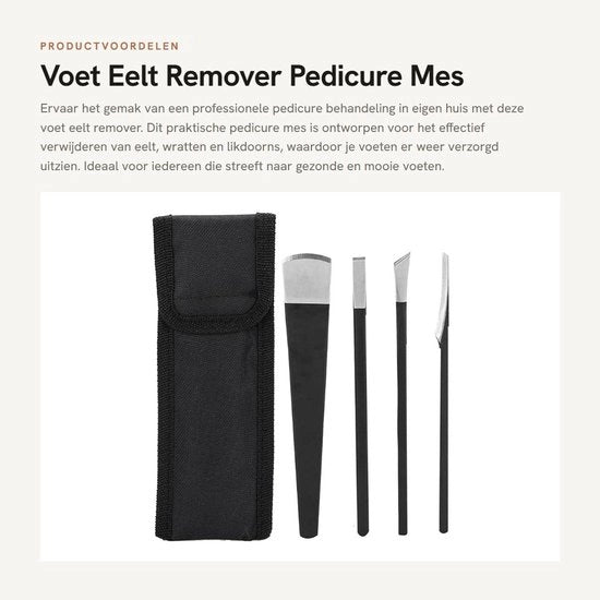 Kit per rimozione calli professionale - set per pedicure - set di mescole - schiacciatore - snipper - 3 pezzi