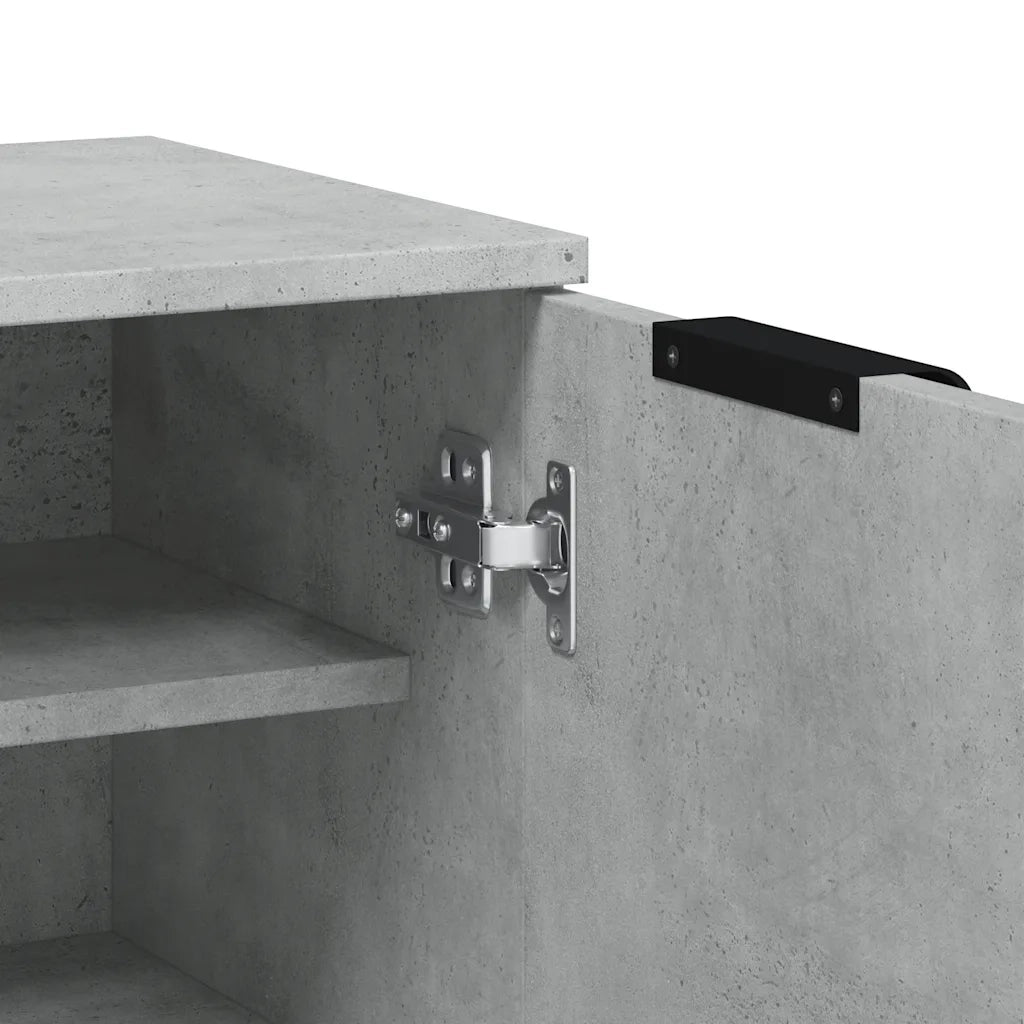 Scarpiera | Mobile per scarpe Grigio Cemento 59x35x100,5 cm in Legno Multistrato
