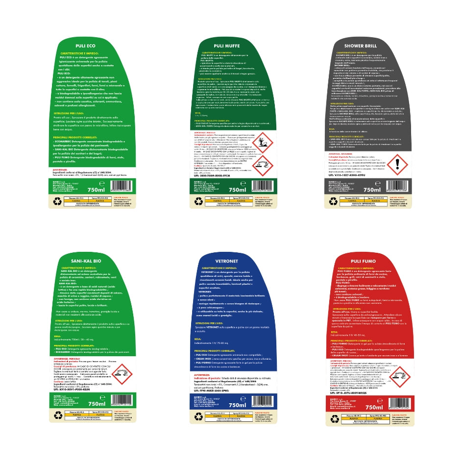 Kit Pulizia Completo per Bagno e Cucina, Efficace e Delicato Marbec KIT PULIZIA PRONTO CASA