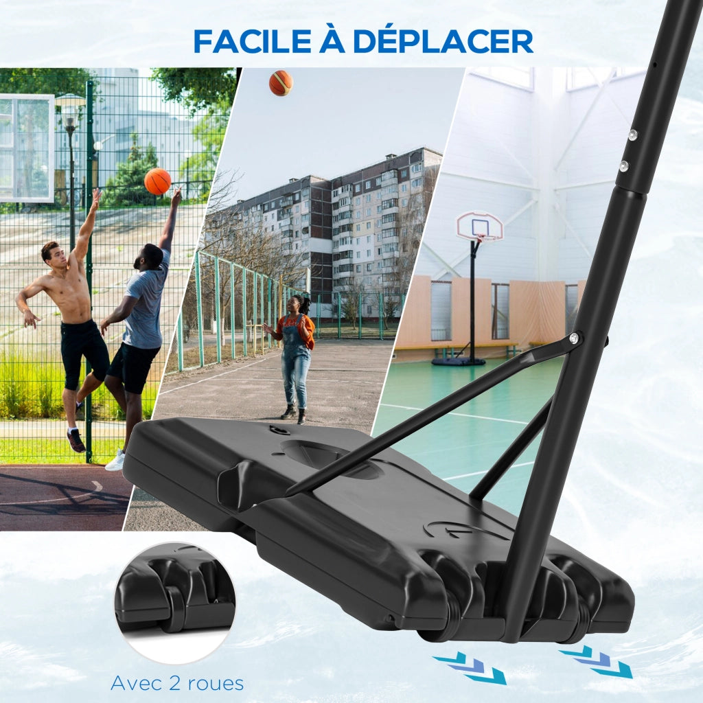 Canestro da basket regolabile ¨C zephmum ¨C nero