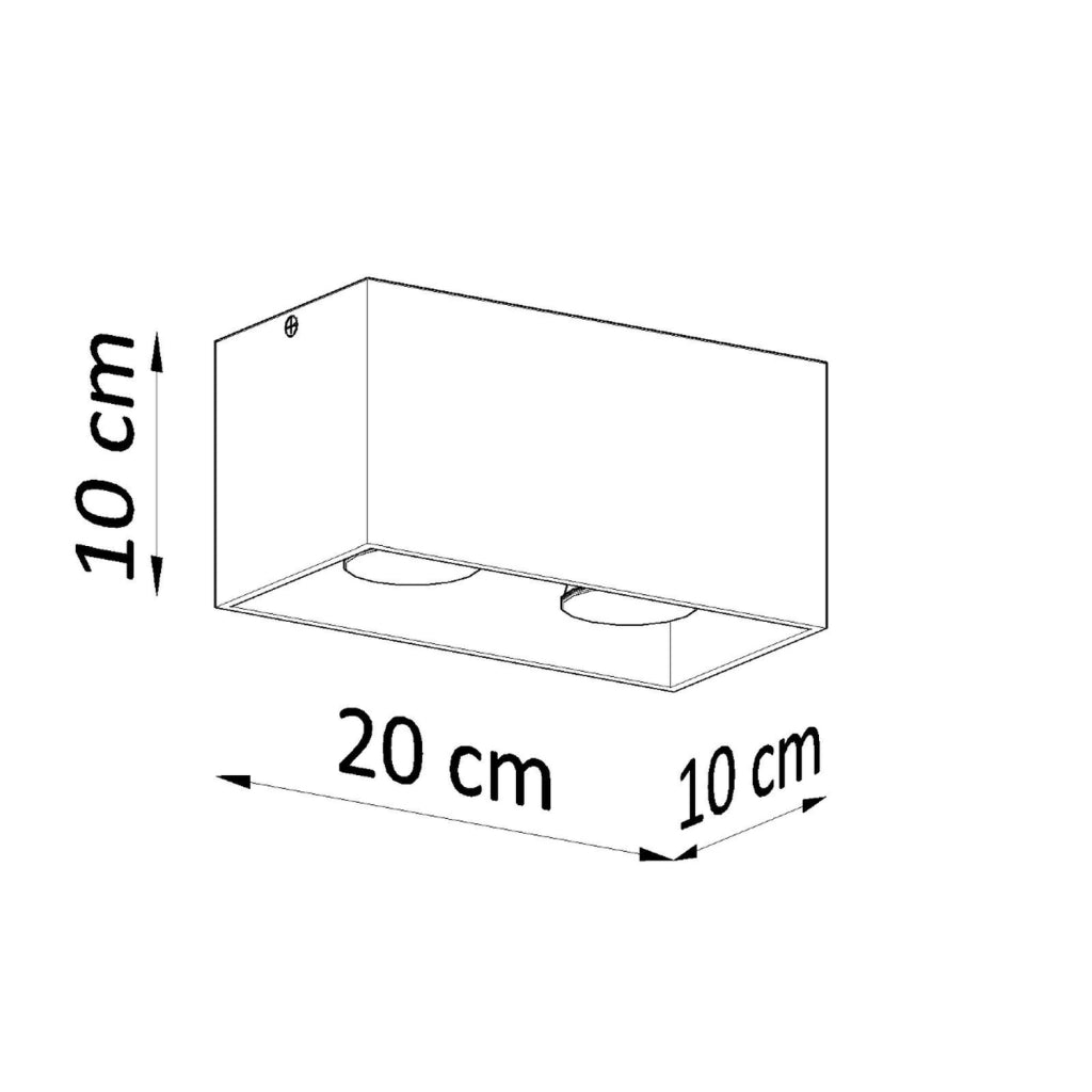 Lampada da soffitto QUAD bianco
