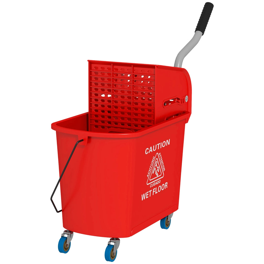 Carrello Lavapavimenti con Strizzatore ¨C Minimal ¨C 60x27x70.5cm Rosso