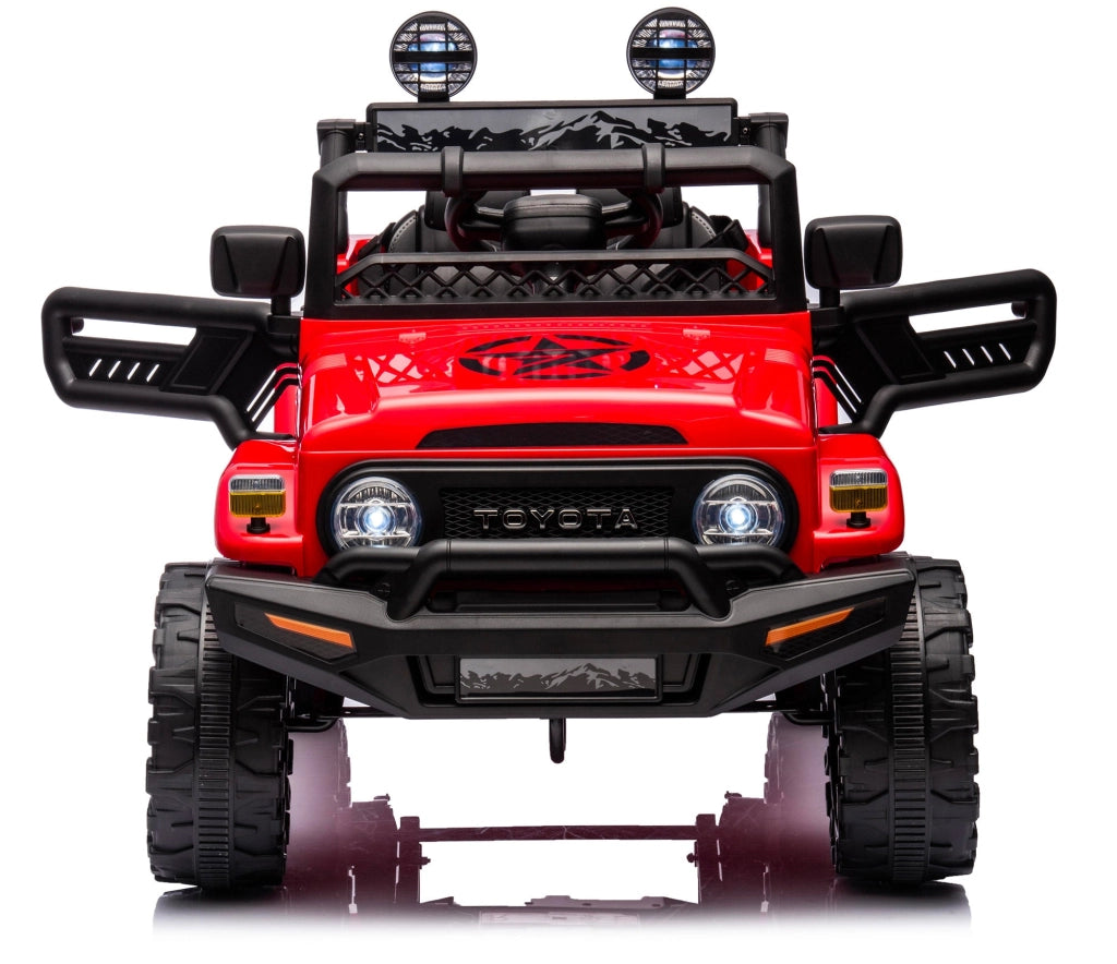 Macchina Elettrica per Bambini 12V Toyota Cruiser Rossa