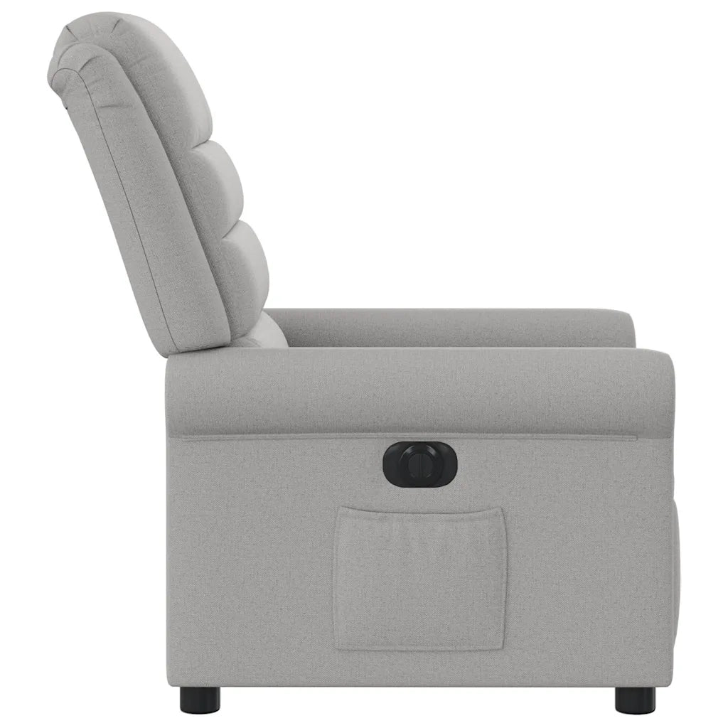 Poltrona Elettrica Reclinabile Grigio Nuvola in Tessuto 3303303