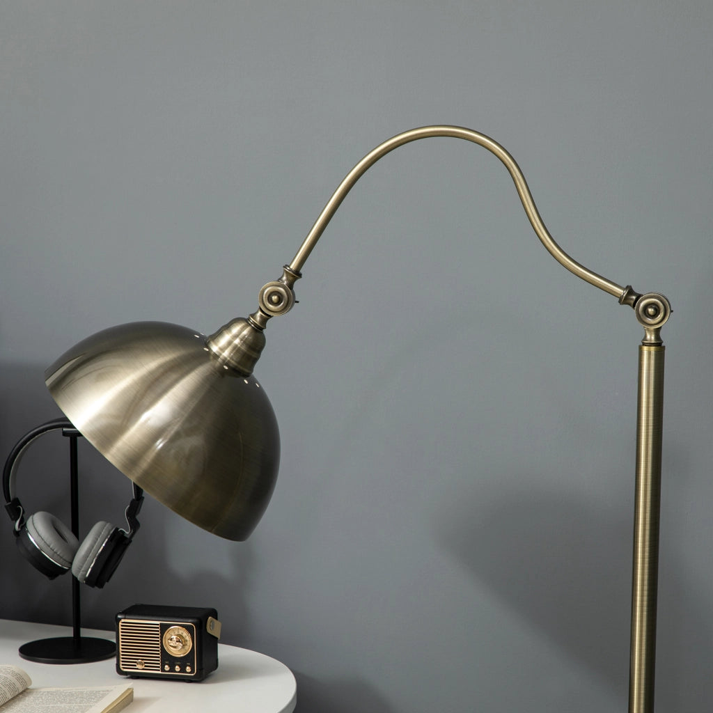 Lampada da terra ¨C Minimal ¨C ottone 42x25,5x152 cm