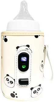 Flessenwarmer portatile per bambino - Flessenwarmer intelligente per allattamento - Ricaricabile - Adatto per l'allattamento al seno e la nutrizione del bambino - Utilizzabile in modalità wireless per mantenere la temperatura del latte o raggiungerla
