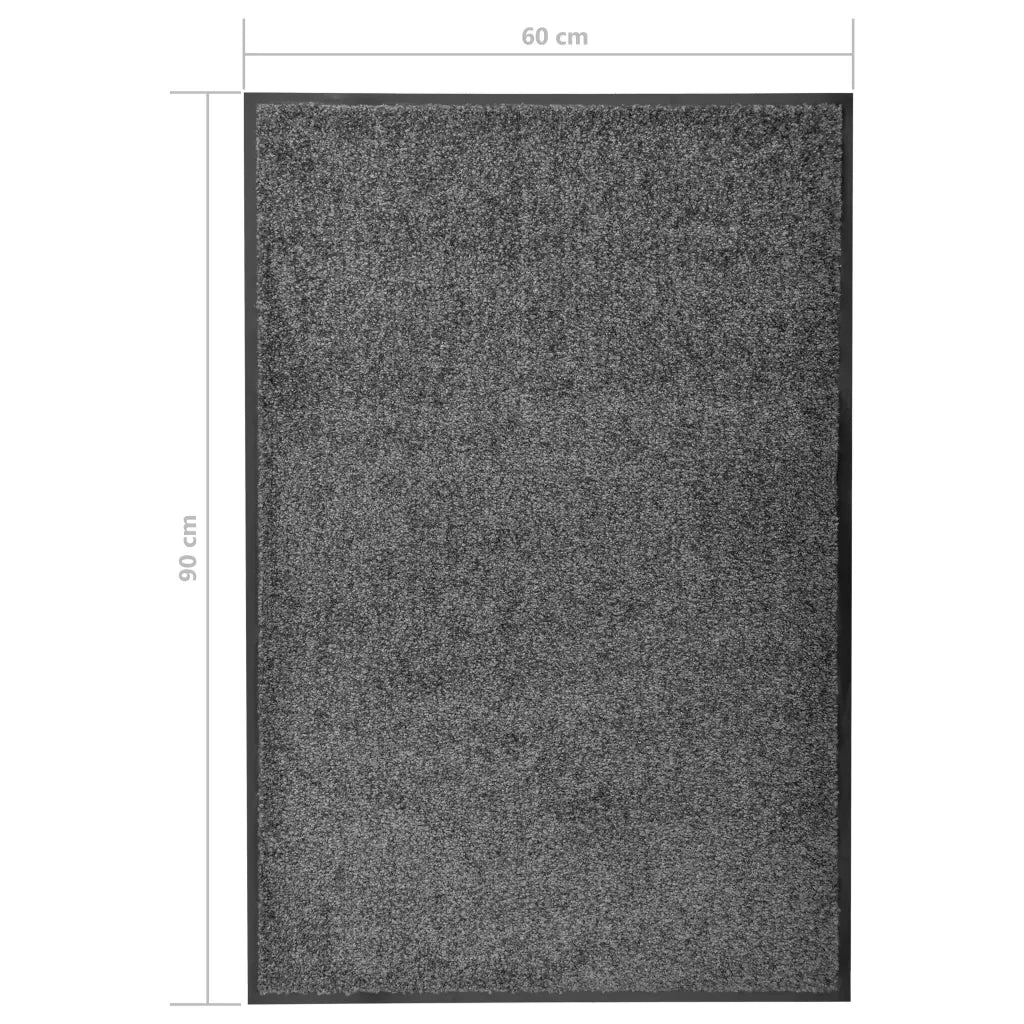 Zerbino Lavabile Antracite 60x90 cm 323416