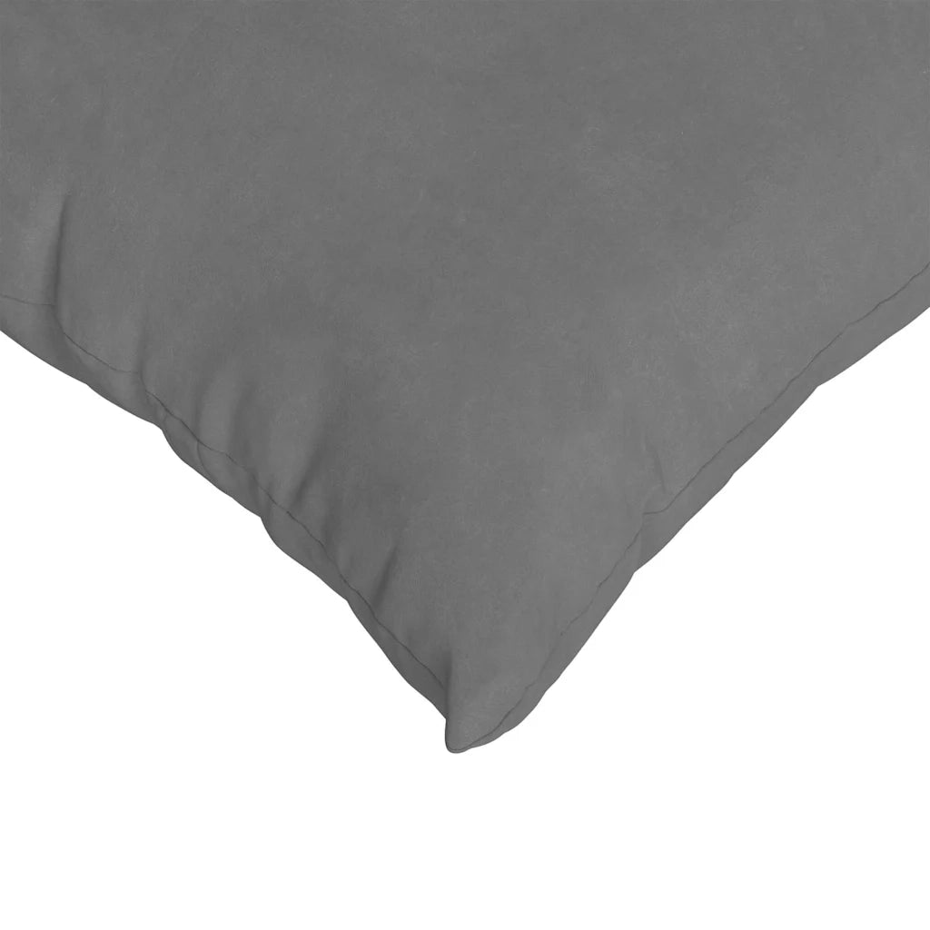 Cuscini da Divano 2 pz-Set di 2 Cuscini per Sofa Grigio scuro 80 x 40 cm Tessuto 505271