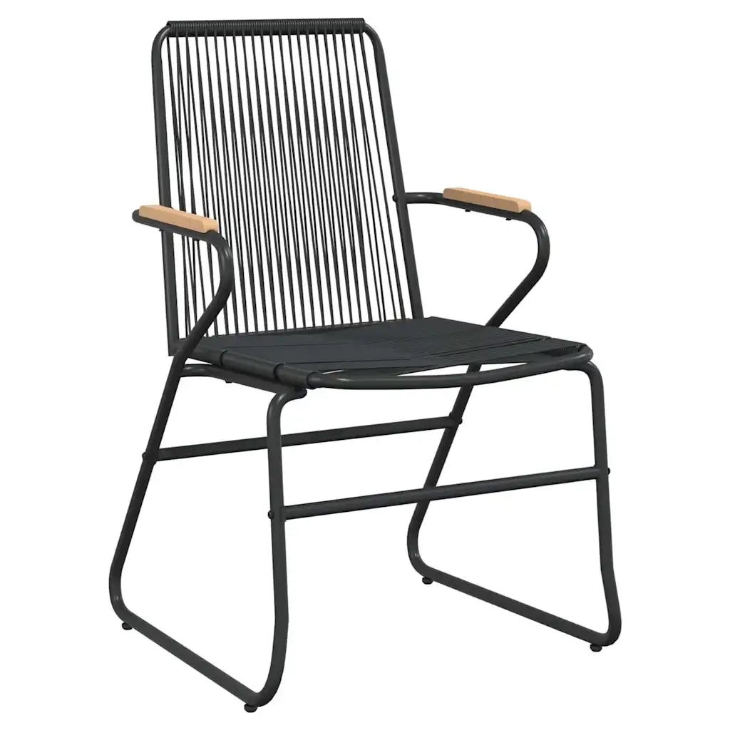 Set da Pranzo per Giardino 5 pcs Nero 3379171