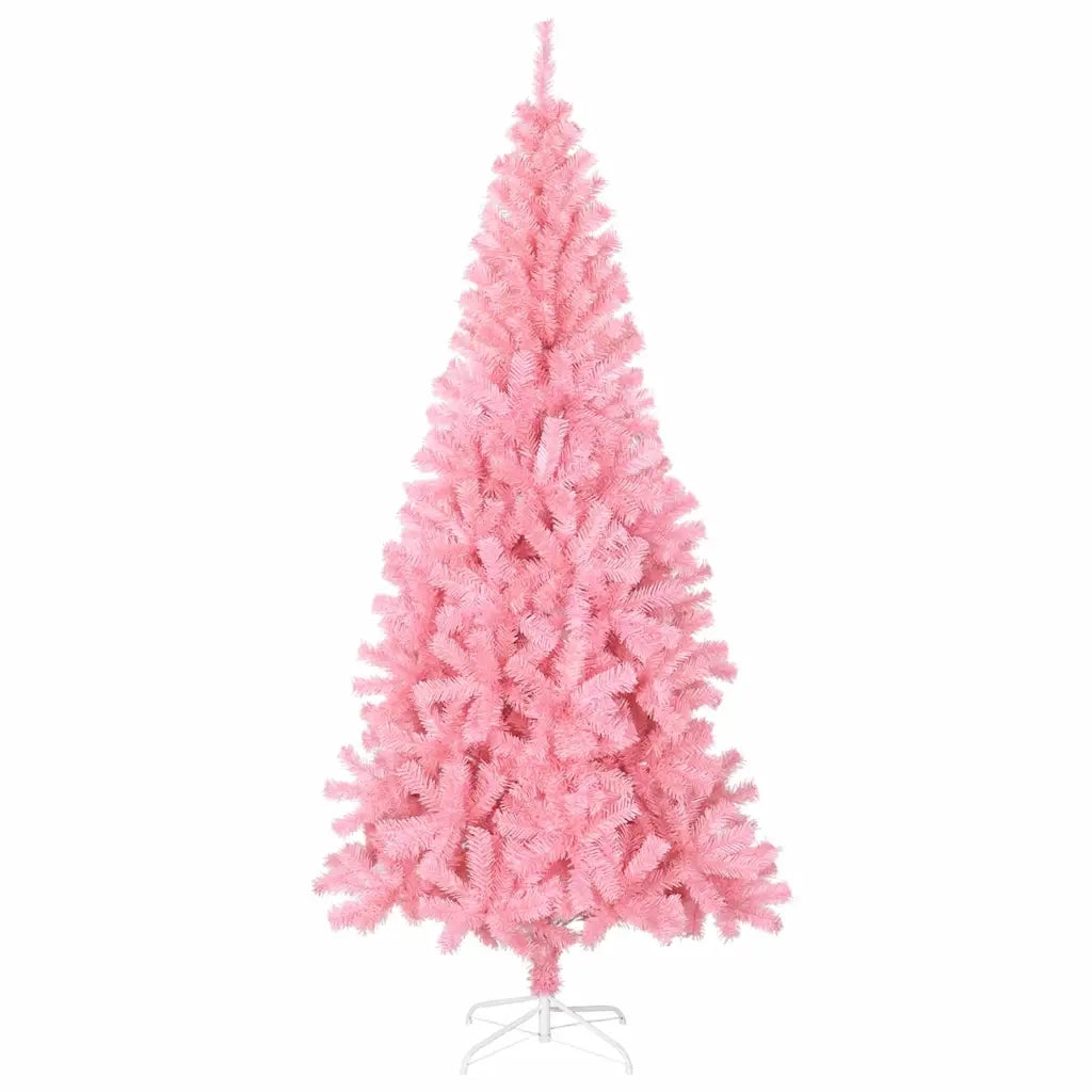 Albero di Natale con 300 LED con supporto-Luci decorative natalizie Rosa 180 cm PVC 391098