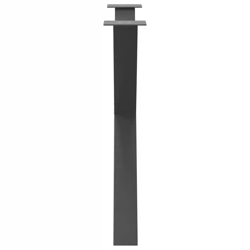 Gambe per tavolo da pranzo a forma di X 3 pz Antracite 90x(72-73) cm Acciaio 4012998