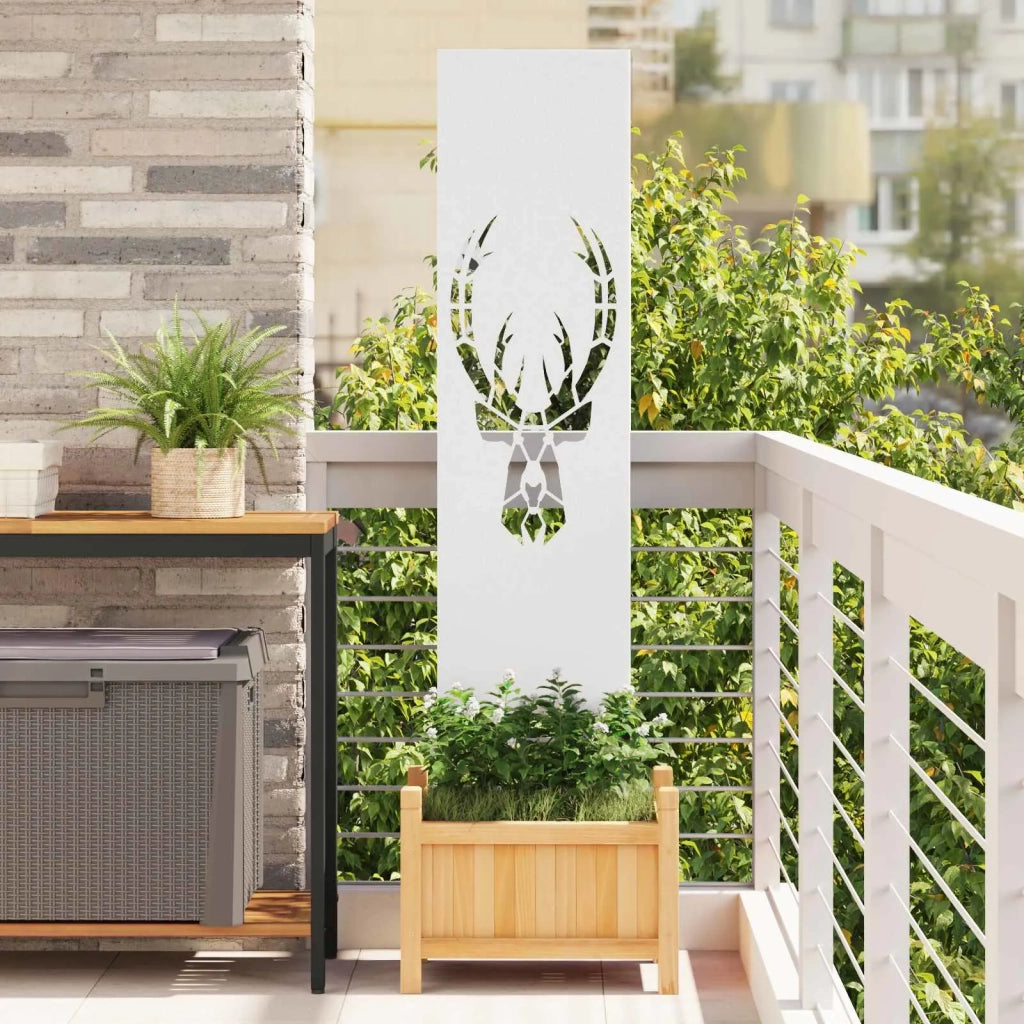Schermo per privacy in giardino Bianco 32 x 140 cm 876260