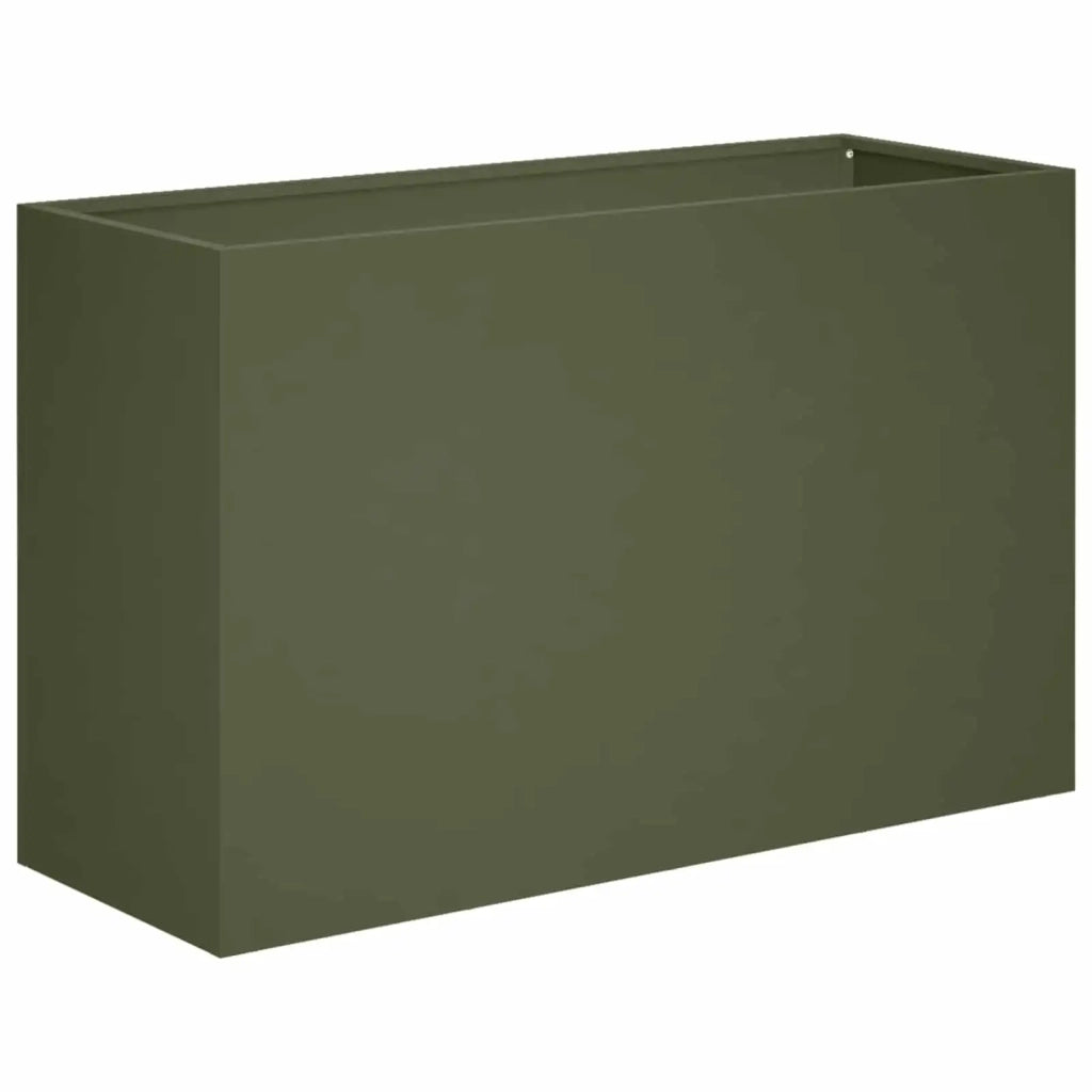 Vaso da giardino Verde Oliva 80 x 30 x 50 cm 8005602