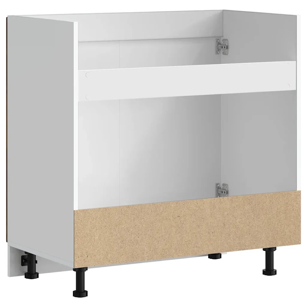 Mobile base lavello-Armadietto da bagno Porto Rovere Fumo 80x46x81,5 cm Truciolato
