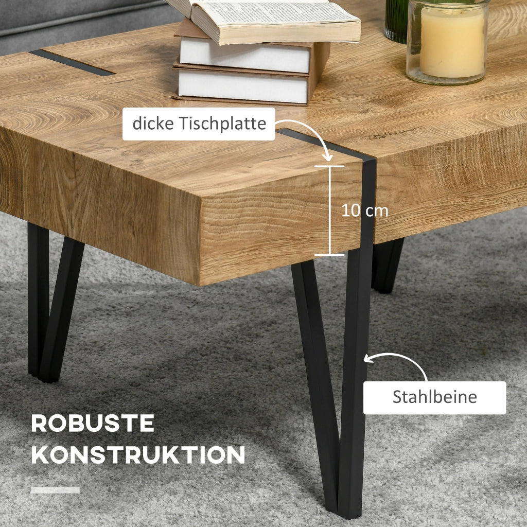 Tavolino ¨C Minimal ¨C Nero + Marrone 105x60x42