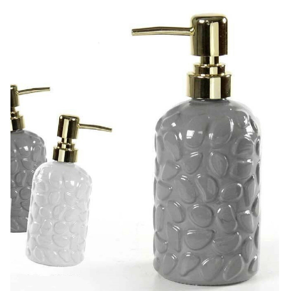 Trade Shop - Portasapone Liquido Dosatore Roccia Dispenser 7x19cm In Vetro Vari Colori 785443 -