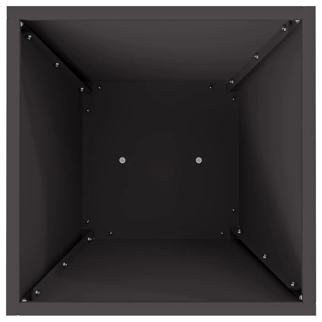 Vaso a Pilastro Nero 35 x 35 x 73 cm 873838