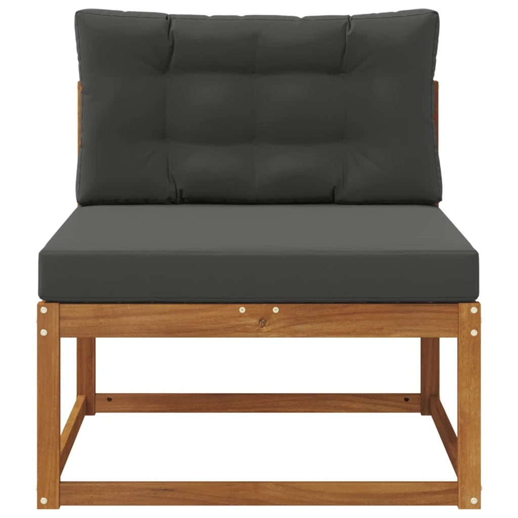 Divano centrale per esterno Legno di Acacia Massello Naturale 900534
