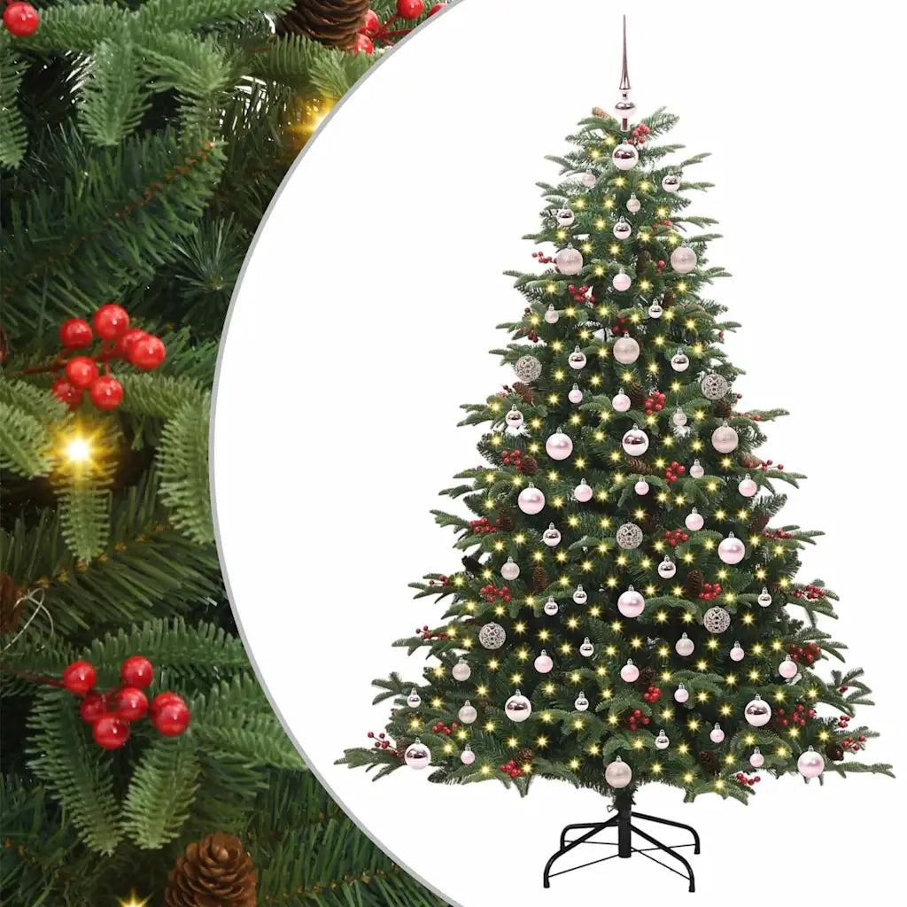 Albero di Natale artificiale con 300 LED Verde 180 cm 3395552
