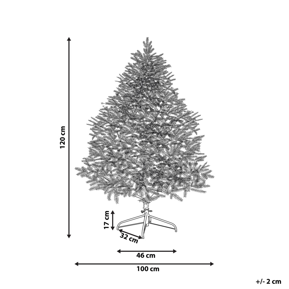 Albero di Natale artificiale Base in metallo PVC tradizionale 120 cm rosa