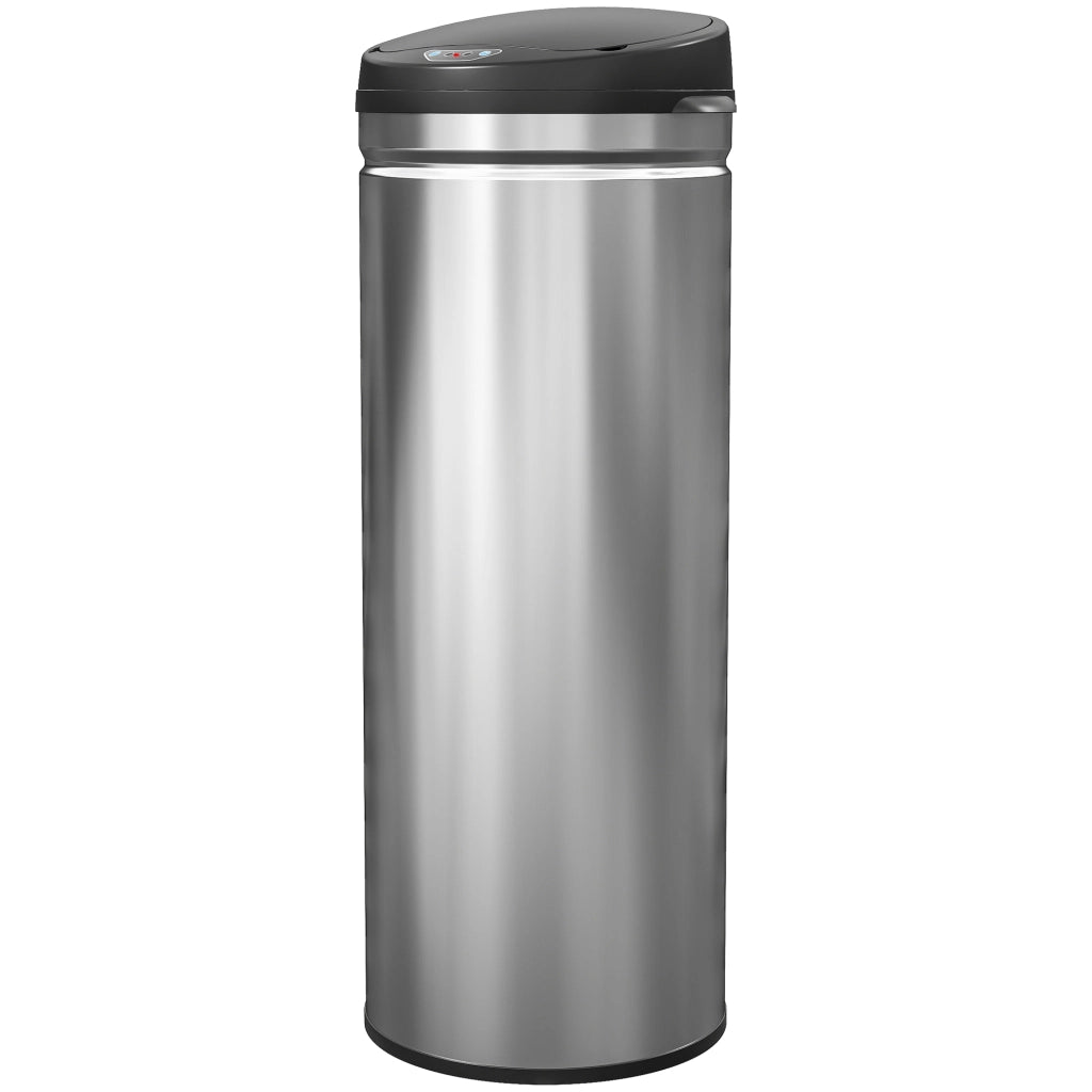 Pattumiera Cucina Automatica 50L ¨C Xylo ¨C Acciaio Inox Argento 30,5x30,5x85cm
