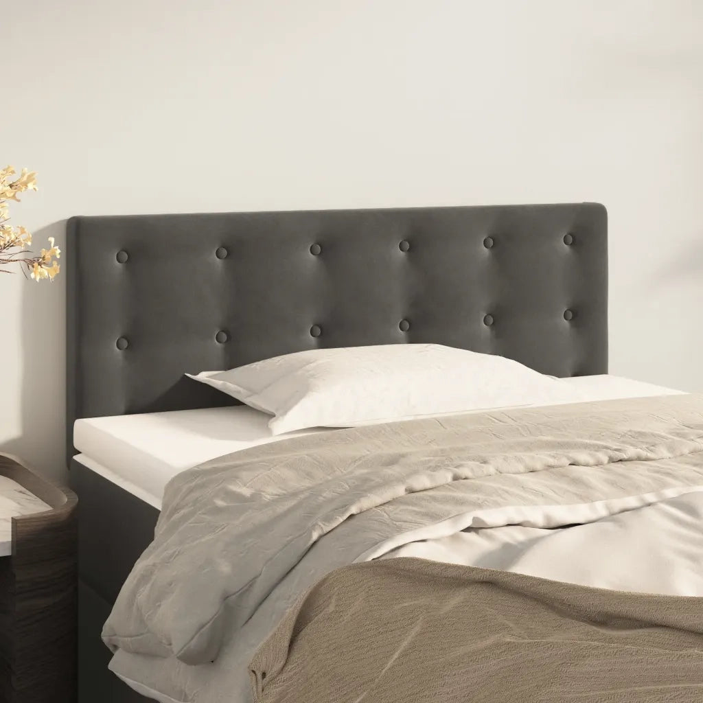 Testiera | Testata Grigio Scuro 80x5x78/88 cm in Velluto