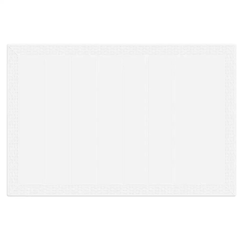 Set da Pranzo per Giardino 7 pcs Bianco Rattan Polt 3378566
