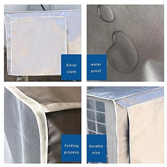 Copertura Protettiva per Airconditioning - Acqua, Polvere e UV Resistente - Resistente al Freddo - Dimensioni 72 x 26 x 57 cm - Materiale Oxford Verzillargato
