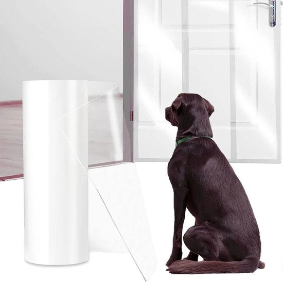 Tappetino antiscivolo trasparente per protezione di mobili, porte, pareti, tappeti e superfici di cucina, resistente ai graffi, trasparente (21 cm x 5 m)