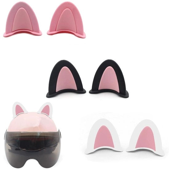 Accessori per elmetto - 3 Paia di Orecchini Decorativi per Elmetto - Accessori per Elmetto - Materiale TPU/ABS Resistente - Facile da Montare - Adatto per Elmetti con Profilo Curvo - Decorazione per Elmetto