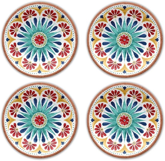 Piatti da Cucina in Melamina, Set da 4, 21 cm, Rio Medallion