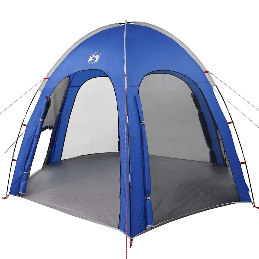Tenda da Piscina con tetto-Tenda Spiaggia per Piscina Blu Azzurro 366 x 305 x 231 cm