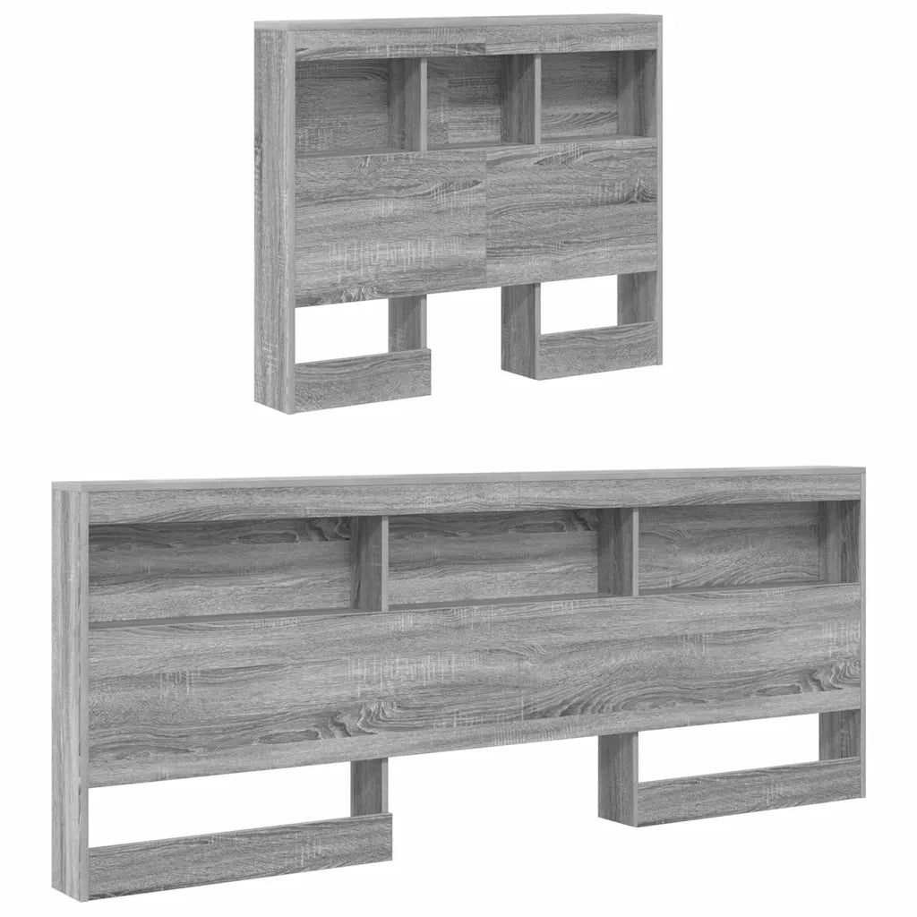 Testata contenitore Grigio Sonoma 90 cm Legno multistrato 3335458