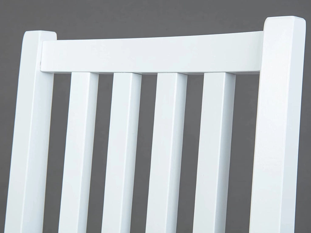 SET 2 SEDIE WESTERLAND 42,5x50x95H STRUTTURA IN FAGGIO MASSELLO FINITURA BIANCO