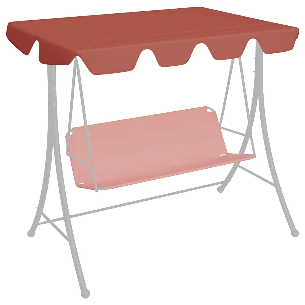 Baldacchino per Dondolo Giardino Terracotta 150/130x105/70 cm CFW8953083