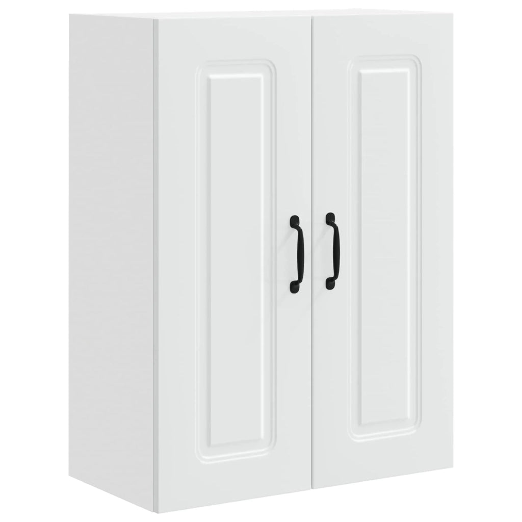 Mobile da cucina rettangolare con ampio spazio contenitivo 60 x 31 x 80 cm legno composito bianco 02_0053723