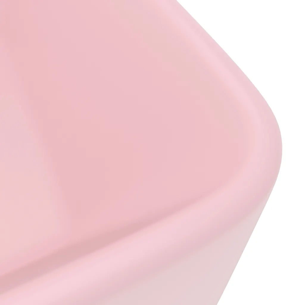 Lavandino Luxury Rosa Opaco 41x30x12 cm in Ceramica CFW4181555
