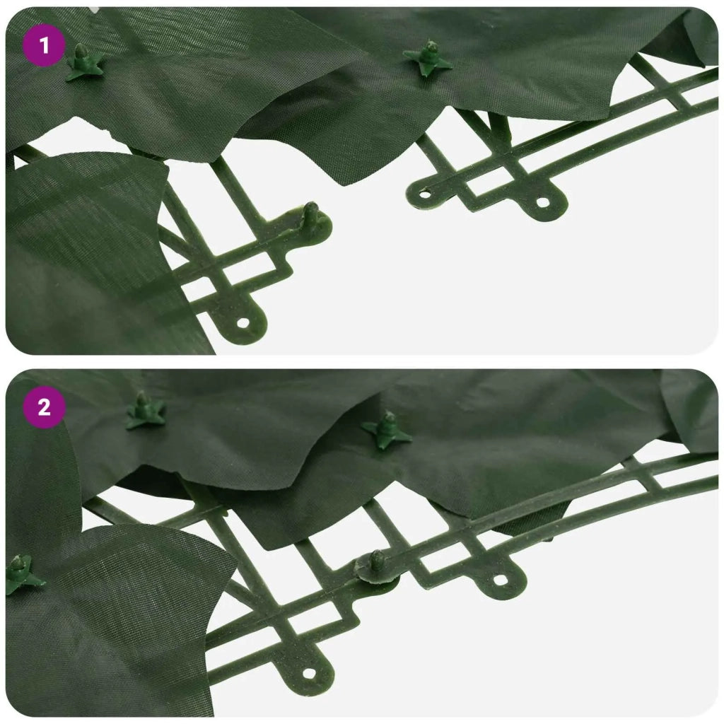 Schermo per balcone con foglie Verde Scuro 400 x 150 cm 42040634