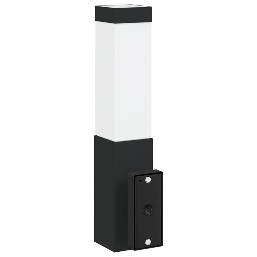 Moderna lampada da parete per esterni dal design pulito 10,5 x 6 x 33 cm in acciaio inox nero 02_0056511