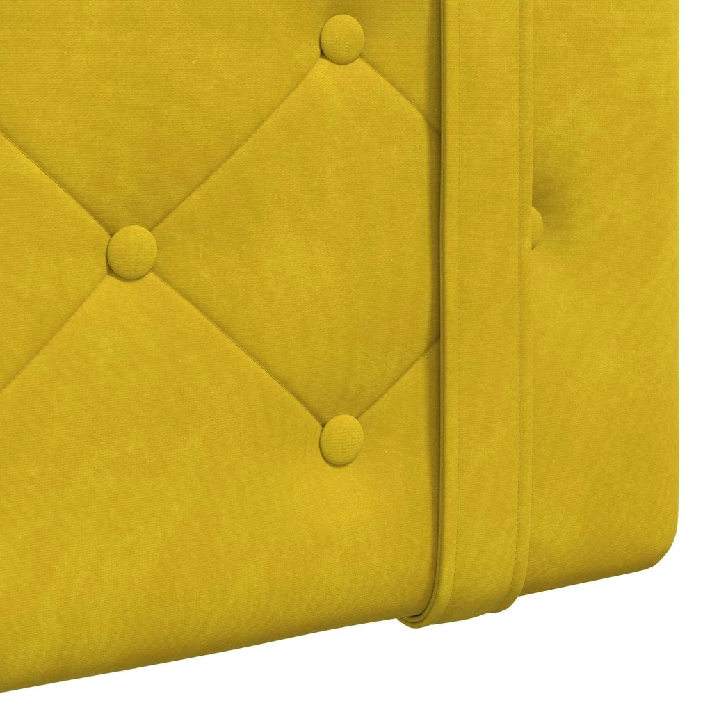 Testiera sospesa Con luce LED Giallo Velluto 3424252