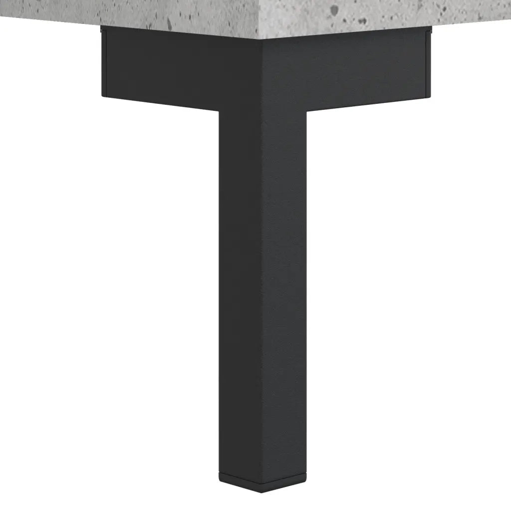 Tavolino Salotto Grigio Cemento 50x50x40 cm Legno Multistrato 829404