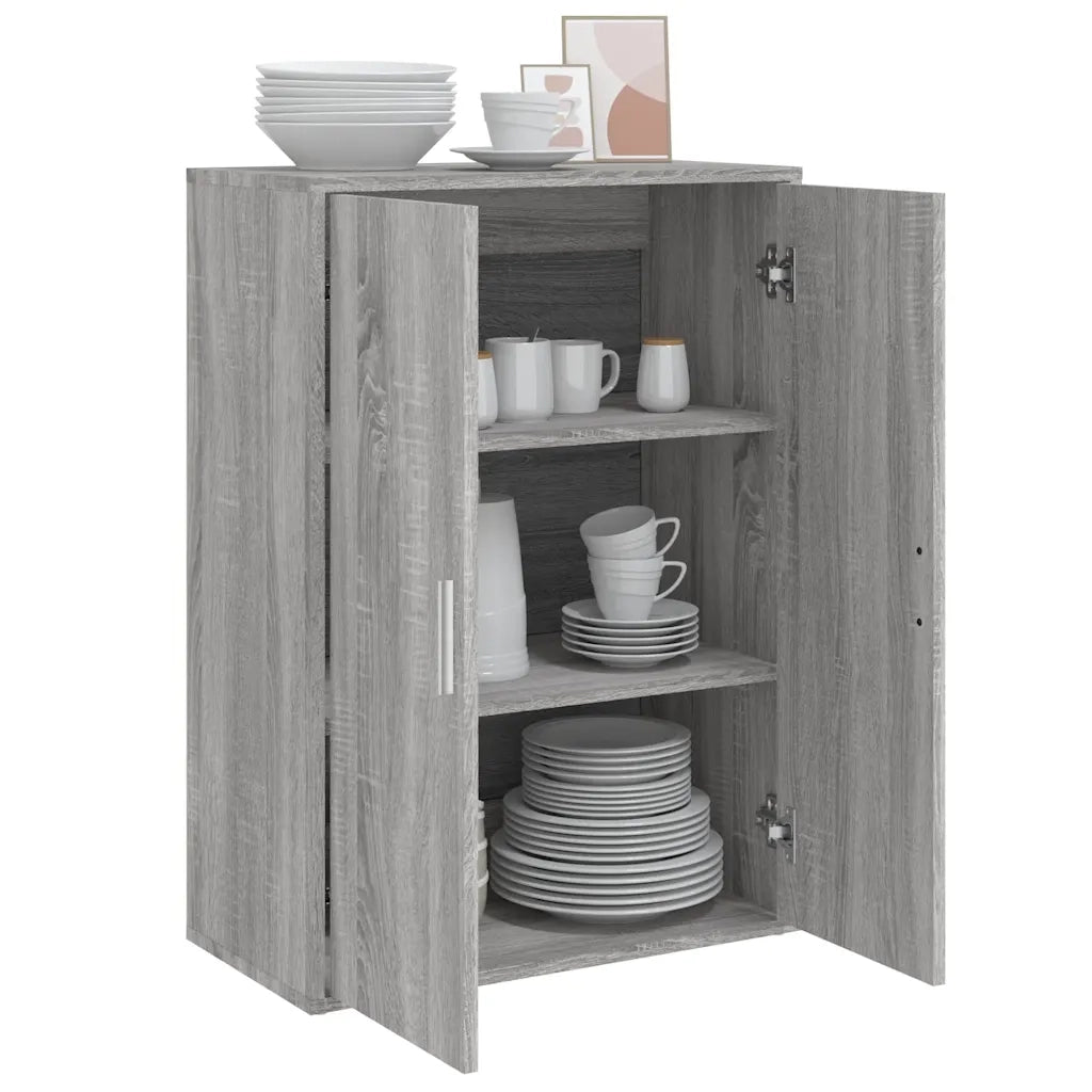 Credenza Grigio Sonoma 60x31x84 cm in Legno Multistrato 840490